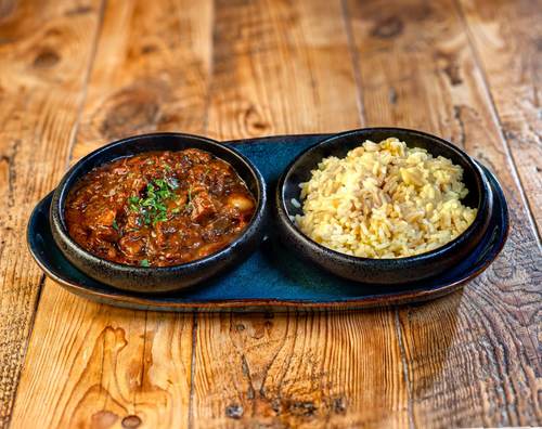 Minced Beef Stew with Rice